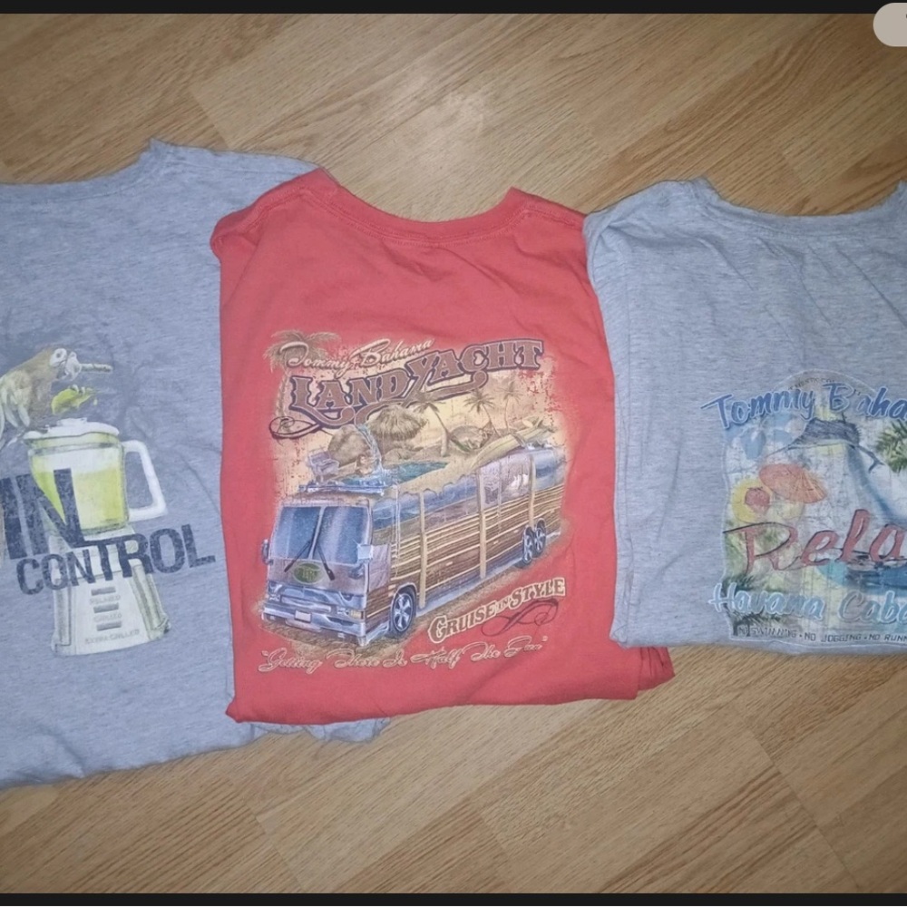 Three Tommy Bahama T shirts